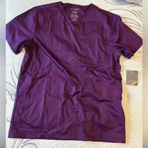 Men’s Jaanuu plum purple scrub top
